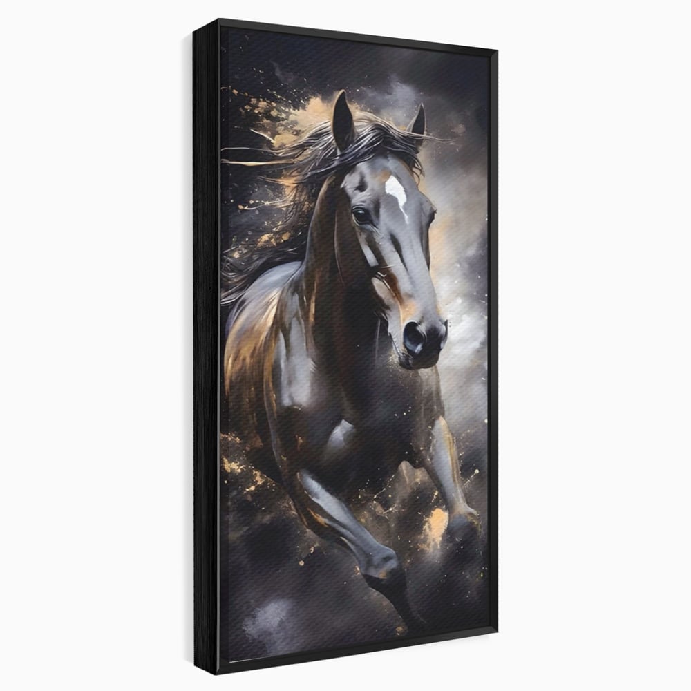 Tablou Canvas Premium LuxCanva® A1423, Elegant Horse ,  Living, Cal, Animal. Curse, Decorativ, Room, Culori Vibrante