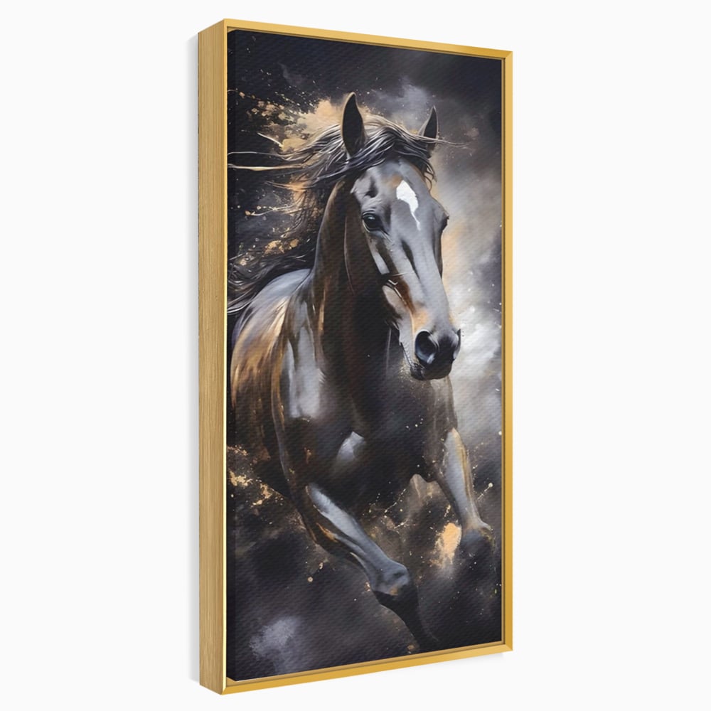 Tablou Canvas Premium LuxCanva® A1423, Elegant Horse ,  Living, Cal, Animal. Curse, Decorativ, Room, Culori Vibrante