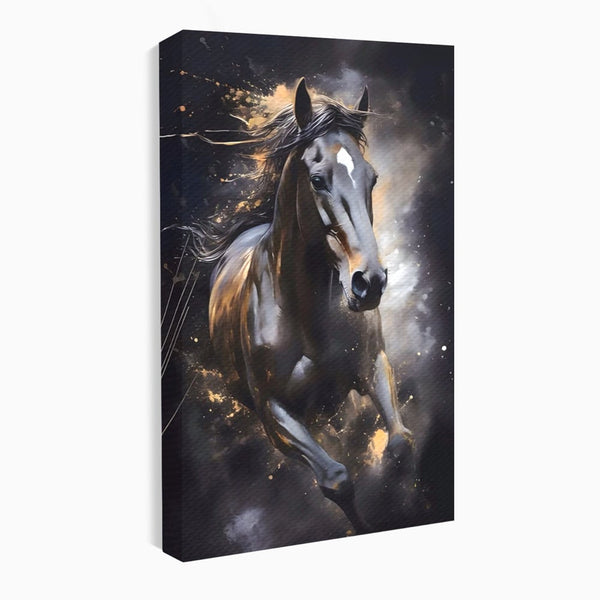 Tablou Canvas Premium LuxCanva® A1423, Elegant Horse ,  Living, Cal, Animal. Curse, Decorativ, Room, Culori Vibrante