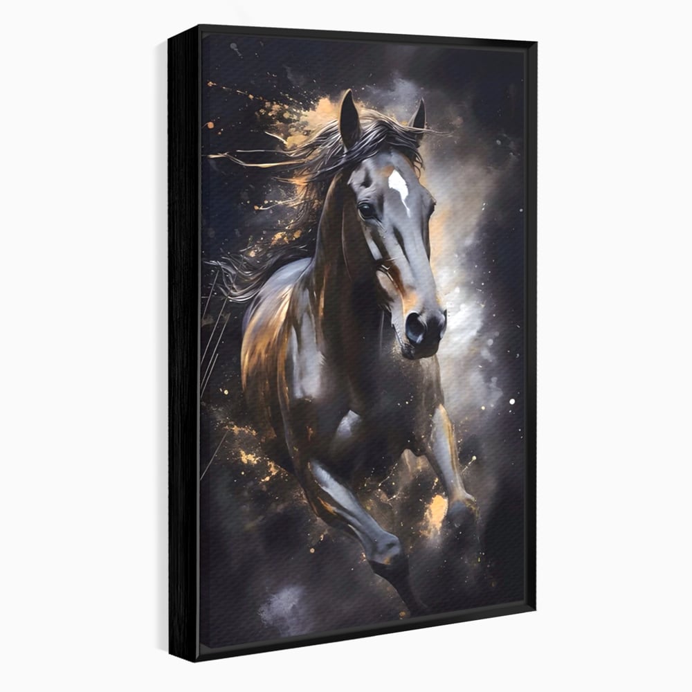 Tablou Canvas Premium LuxCanva® A1423, Elegant Horse ,  Living, Cal, Animal. Curse, Decorativ, Room, Culori Vibrante