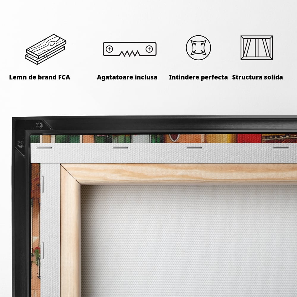 Leinwandbilder Premium LuxCanva® A1430, Die Architektur von Venedig , Zimmer, Stadt, Gondel, Gondel, Spaziergang, Urlaub, Ferien, Wohnen, lebendige Farben