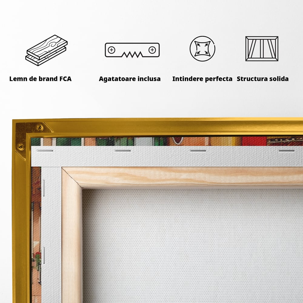 Leinwandbilder Premium LuxCanva® A1430, Die Architektur von Venedig , Zimmer, Stadt, Gondel, Gondel, Spaziergang, Urlaub, Ferien, Wohnen, lebendige Farben