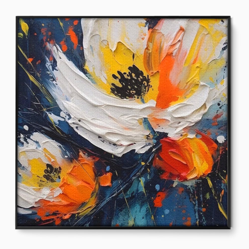 Tablou Canvas Premium LuxCanva® A1431, Pastel Flowers , Room, Floare, Abstract, Pictura, Decorativ, Living, Culori Vibrante