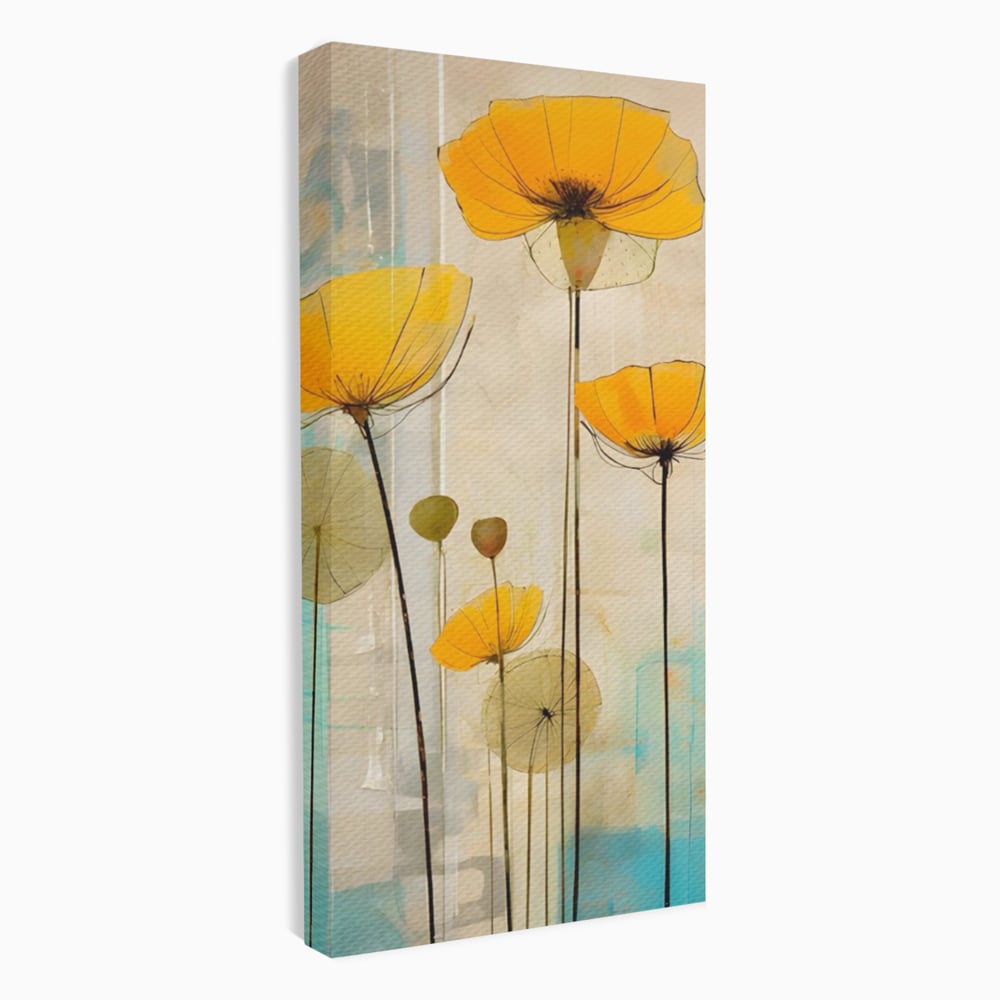 Tablou Canvas Premium LuxCanva® A1432, Simfonia Florilor , Room, Floare, Abstract, Pictura, Decorativ, Living, Culori Vibrante