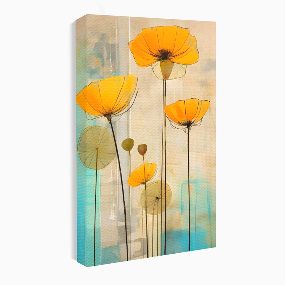 Tablou Canvas Premium LuxCanva® A1432, Simfonia Florilor , Room, Floare, Abstract, Pictura, Decorativ, Living, Culori Vibrante