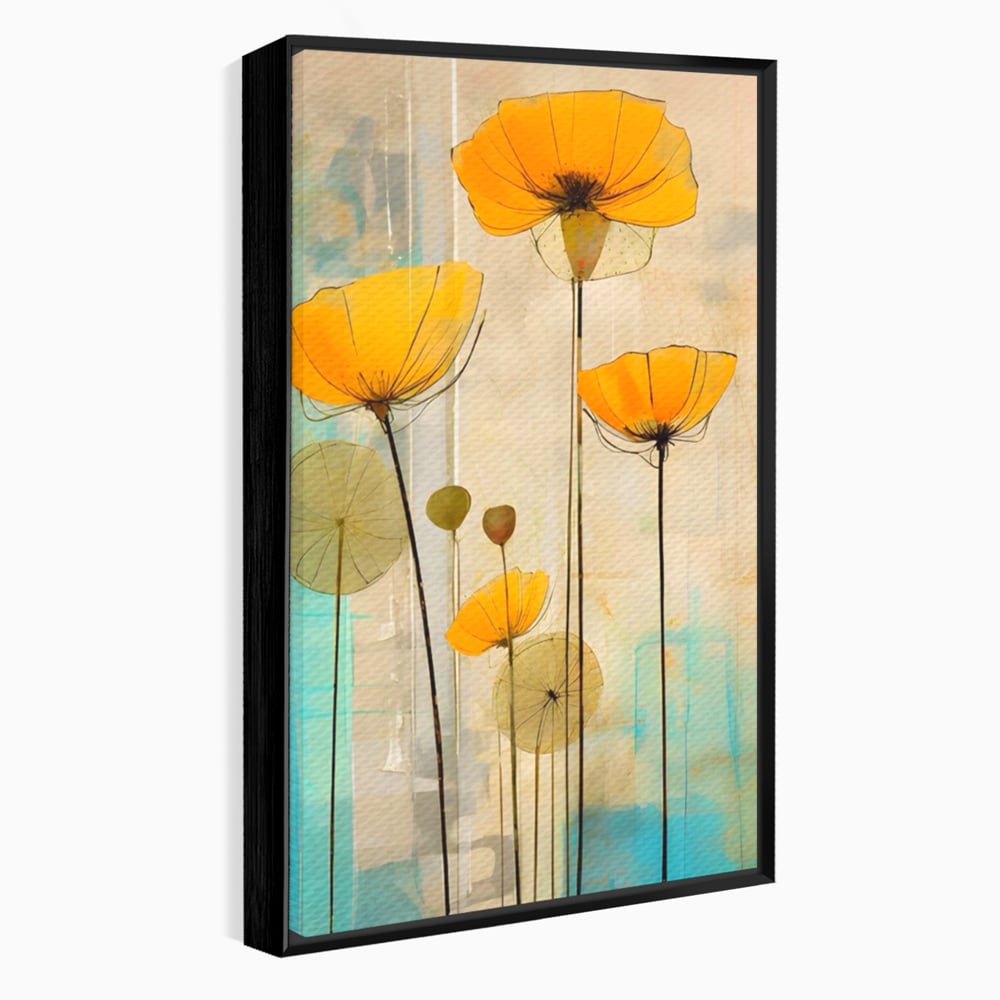 Tablou Canvas Premium LuxCanva® A1432, Simfonia Florilor , Room, Floare, Abstract, Pictura, Decorativ, Living, Culori Vibrante
