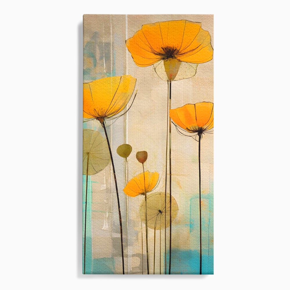 Tablou Canvas Premium LuxCanva® A1432, Simfonia Florilor , Room, Floare, Abstract, Pictura, Decorativ, Living, Culori Vibrante
