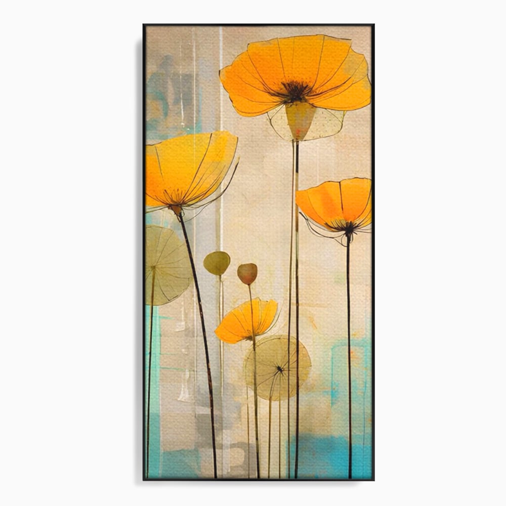 Tablou Canvas Premium LuxCanva® A1432, Simfonia Florilor , Room, Floare, Abstract, Pictura, Decorativ, Living, Culori Vibrante