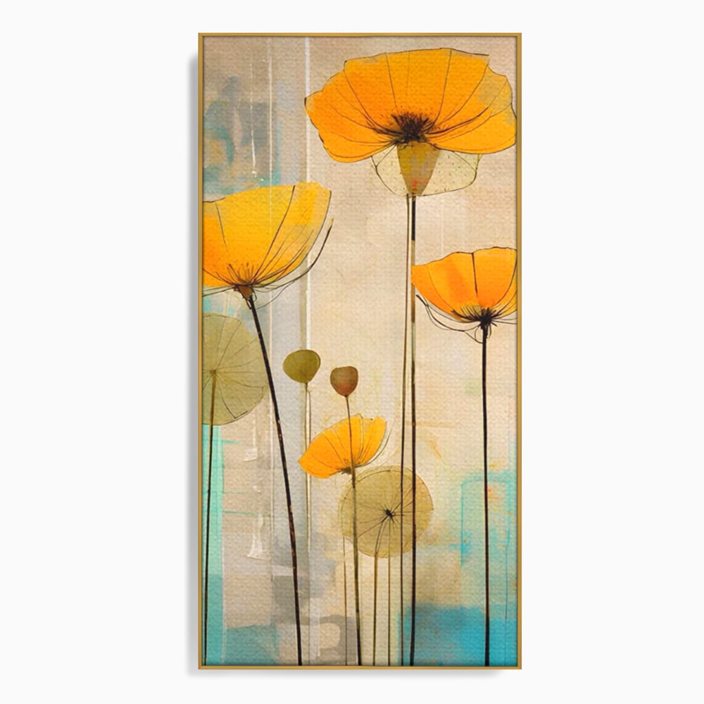 Tablou Canvas Premium LuxCanva® A1432, Simfonia Florilor , Room, Floare, Abstract, Pictura, Decorativ, Living, Culori Vibrante
