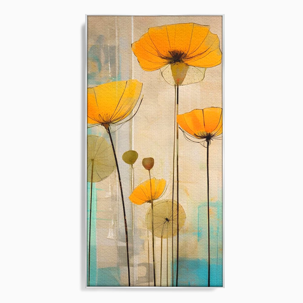 Tablou Canvas Premium LuxCanva® A1432, Simfonia Florilor , Room, Floare, Abstract, Pictura, Decorativ, Living, Culori Vibrante