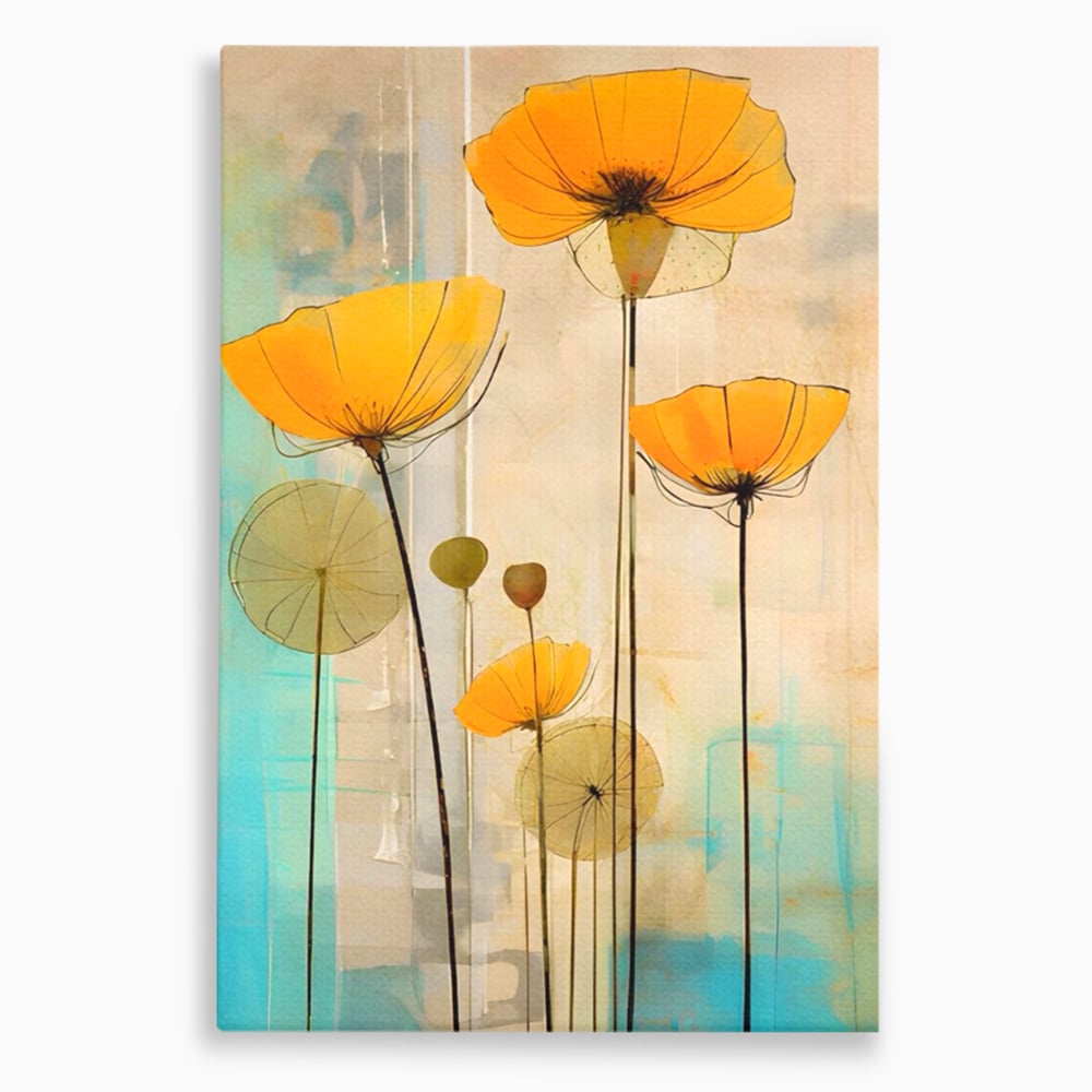 Tablou Canvas Premium LuxCanva® A1432, Simfonia Florilor , Room, Floare, Abstract, Pictura, Decorativ, Living, Culori Vibrante