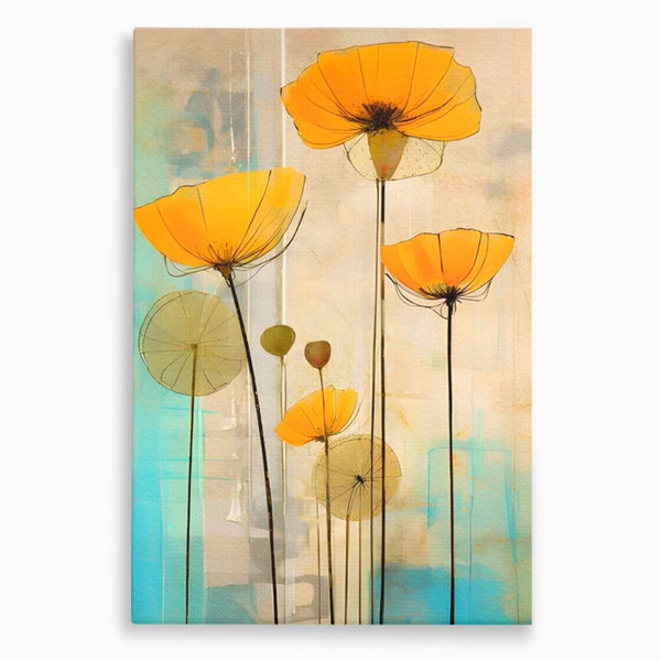Tablou Canvas Premium LuxCanva® A1432, Simfonia Florilor , Room, Floare, Abstract, Pictura, Decorativ, Living, Culori Vibrante