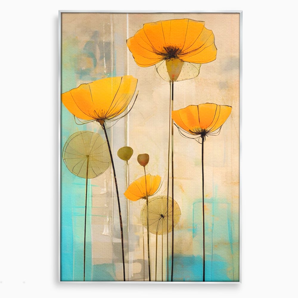 Tablou Canvas Premium LuxCanva® A1432, Simfonia Florilor , Room, Floare, Abstract, Pictura, Decorativ, Living, Culori Vibrante