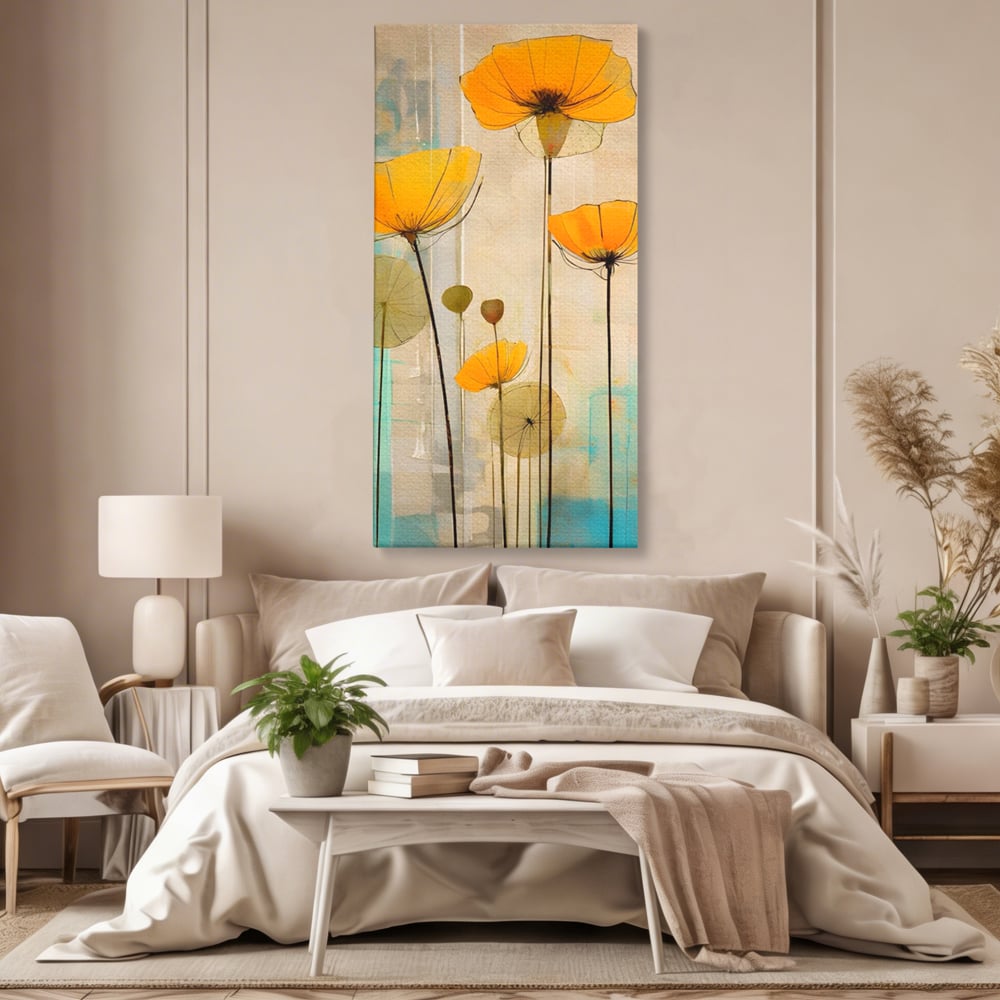 Tablou Canvas Premium LuxCanva® A1432, Simfonia Florilor , Room, Floare, Abstract, Pictura, Decorativ, Living, Culori Vibrante