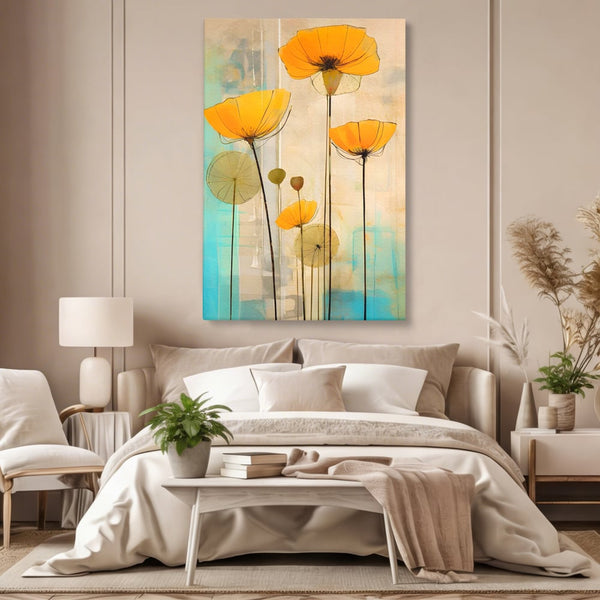 Tablou Canvas Premium LuxCanva® A1432, Simfonia Florilor , Room, Floare, Abstract, Pictura, Decorativ, Living, Culori Vibrante