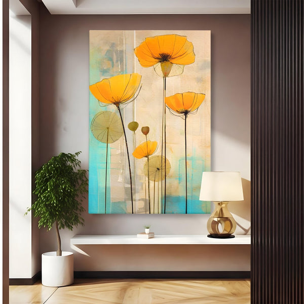 Tablou Canvas Premium LuxCanva® A1432, Simfonia Florilor , Room, Floare, Abstract, Pictura, Decorativ, Living, Culori Vibrante