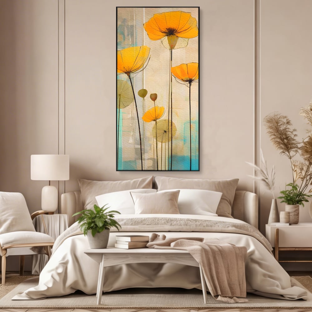 Tablou Canvas Premium LuxCanva® A1432, Simfonia Florilor , Room, Floare, Abstract, Pictura, Decorativ, Living, Culori Vibrante