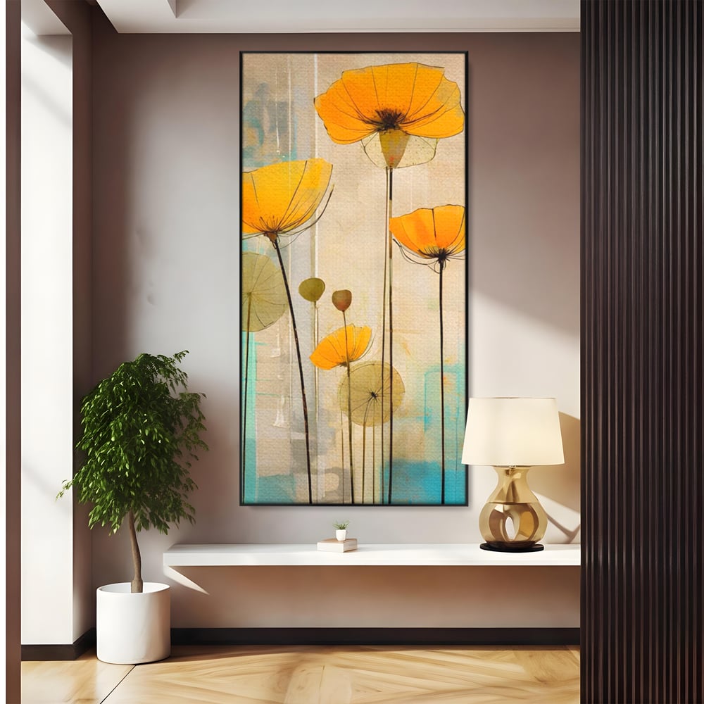 Tablou Canvas Premium LuxCanva® A1432, Simfonia Florilor , Room, Floare, Abstract, Pictura, Decorativ, Living, Culori Vibrante