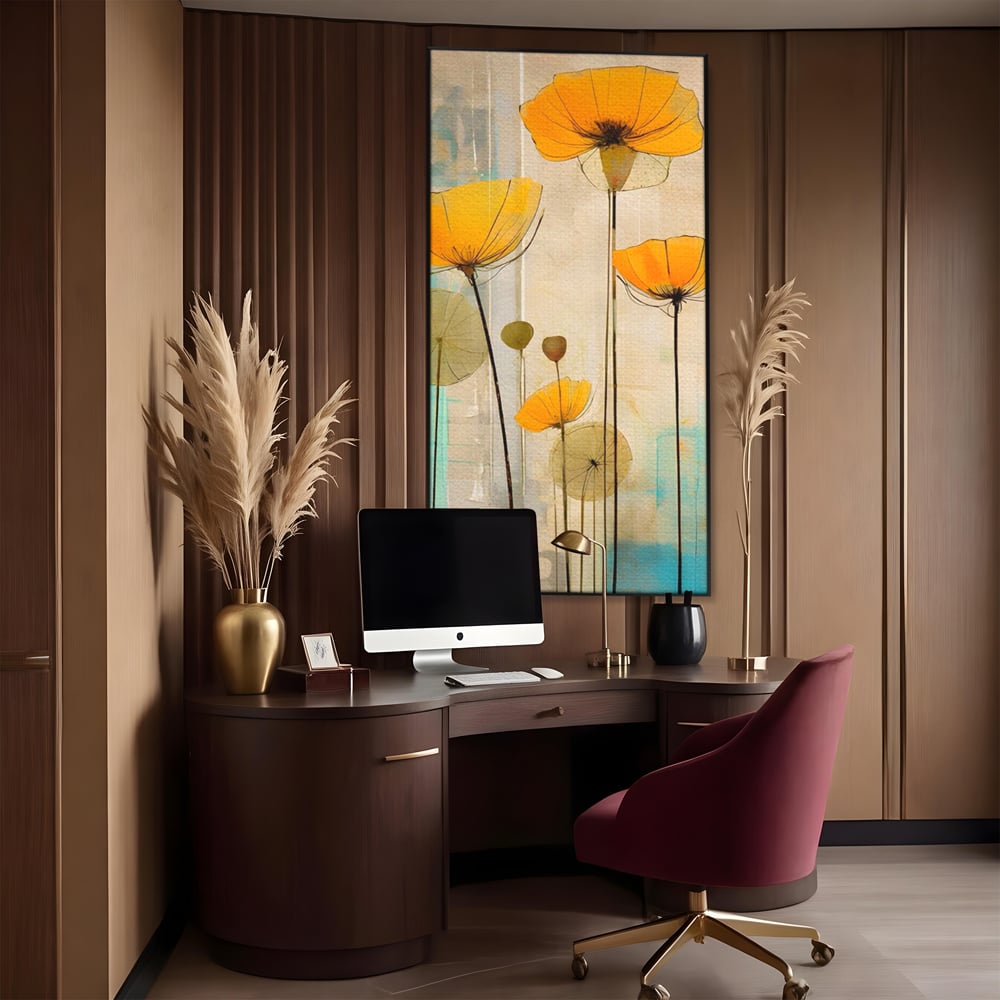 Tablou Canvas Premium LuxCanva® A1432, Simfonia Florilor , Room, Floare, Abstract, Pictura, Decorativ, Living, Culori Vibrante