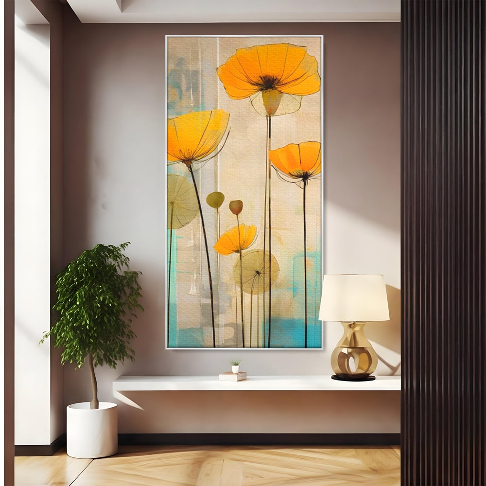 Tablou Canvas Premium LuxCanva® A1432, Simfonia Florilor , Room, Floare, Abstract, Pictura, Decorativ, Living, Culori Vibrante
