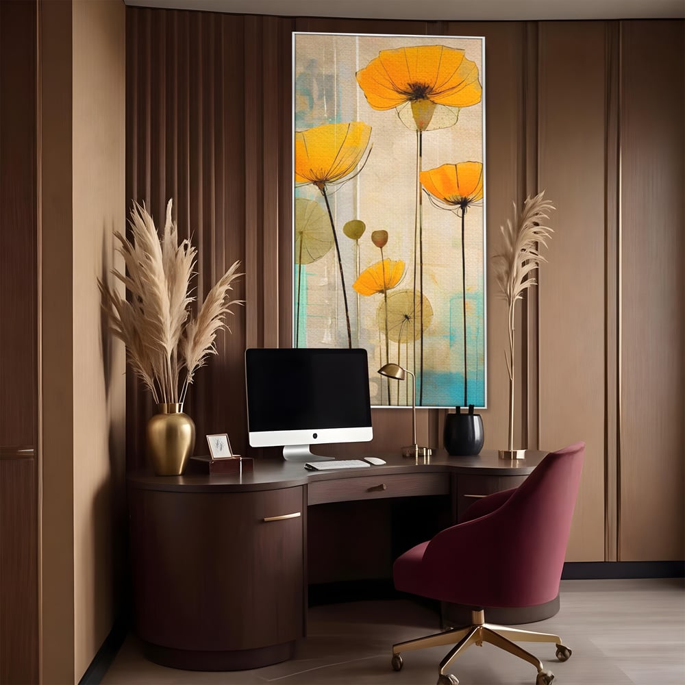 Tablou Canvas Premium LuxCanva® A1432, Simfonia Florilor , Room, Floare, Abstract, Pictura, Decorativ, Living, Culori Vibrante