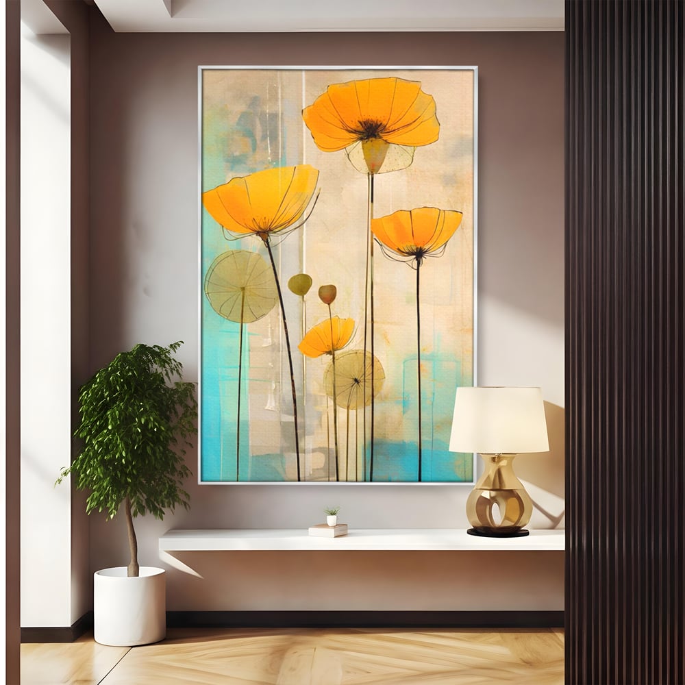 Tablou Canvas Premium LuxCanva® A1432, Simfonia Florilor , Room, Floare, Abstract, Pictura, Decorativ, Living, Culori Vibrante
