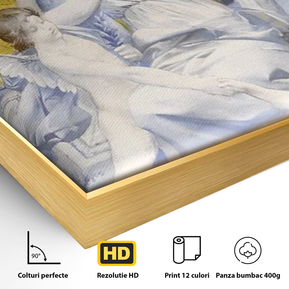 Tablou Canvas Premium LuxCanva® A1435, Gradina Edenului , Decorativ, Ingeri, Copac, Mama, Dormitor, Culori Vibrante