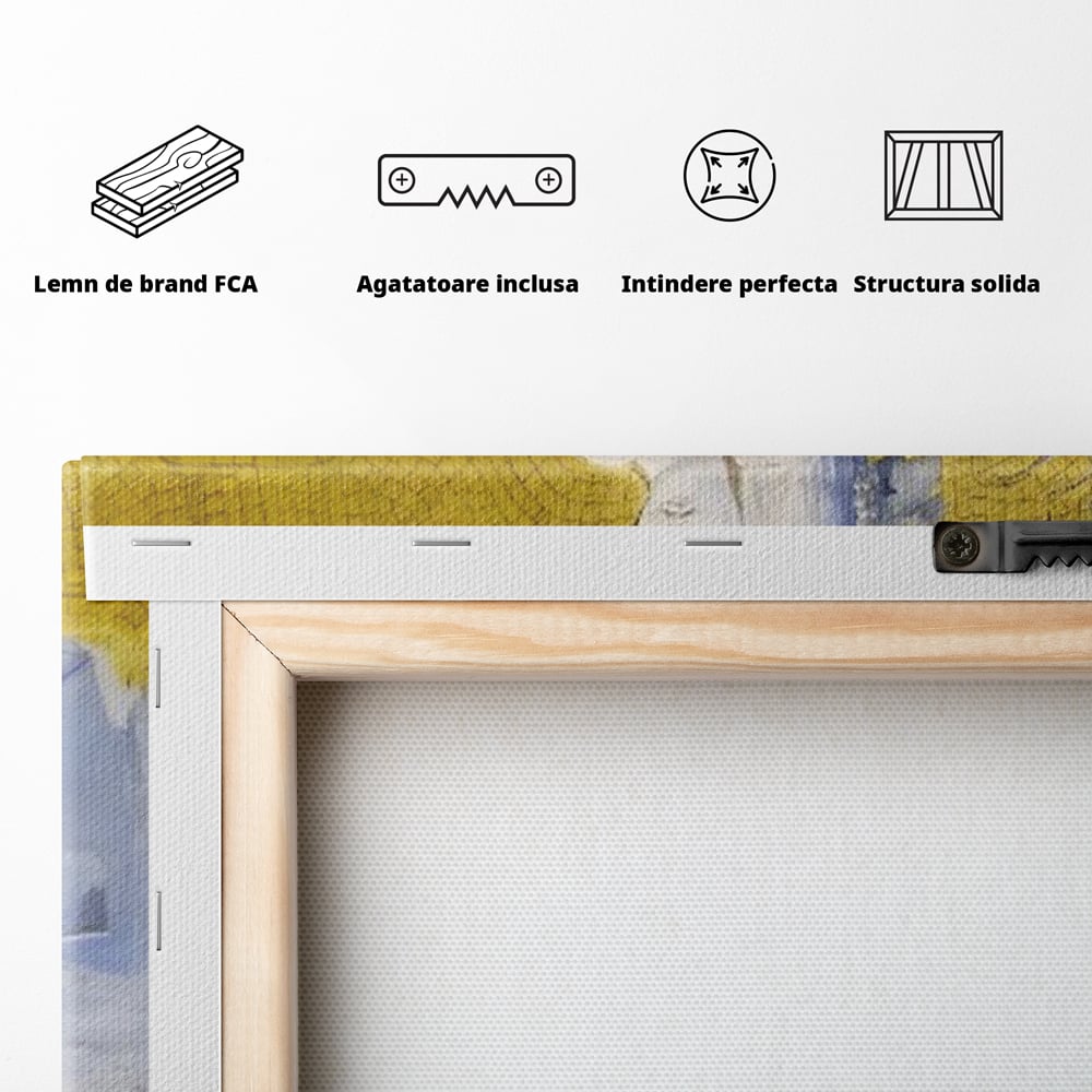 Tablou Canvas Premium LuxCanva® A1435, Gradina Edenului , Decorativ, Ingeri, Copac, Mama, Dormitor, Culori Vibrante
