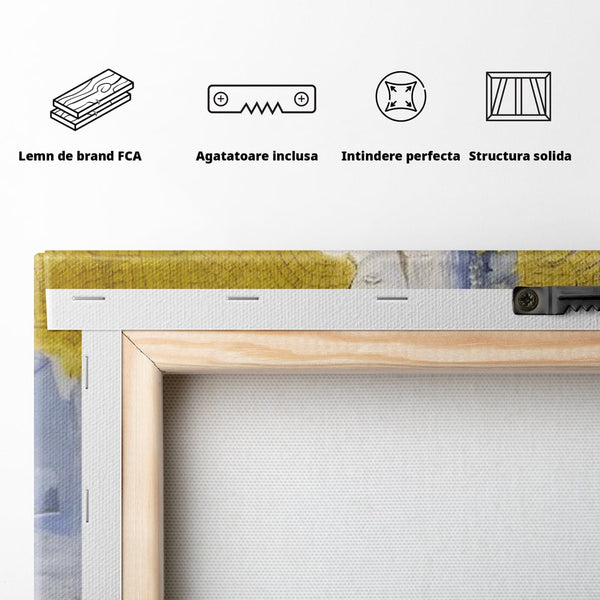 Tablou Canvas Premium LuxCanva® A1435, Gradina Edenului , Decorativ, Ingeri, Copac, Mama, Dormitor, Culori Vibrante