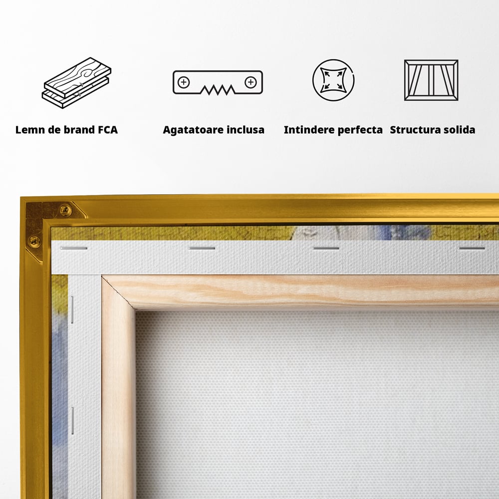 Tablou Canvas Premium LuxCanva® A1435, Gradina Edenului , Decorativ, Ingeri, Copac, Mama, Dormitor, Culori Vibrante