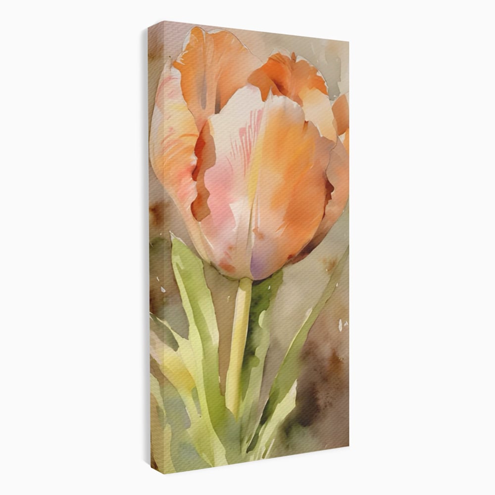 Tablou Canvas Premium LuxCanva® A1436, Laleaua Roz , Decorativ, Pictura, Floare, Planta, Natura, Dormitor, Culori Vibrante