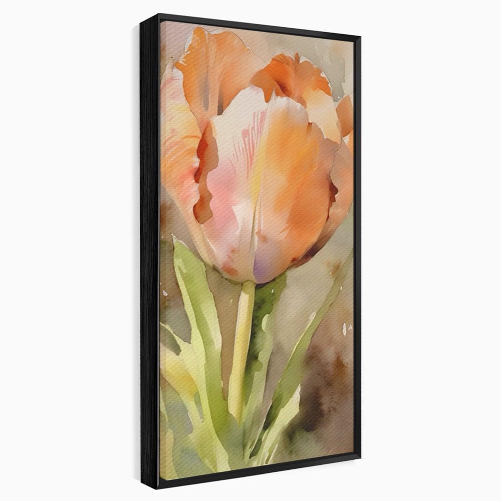 Tablou Canvas Premium LuxCanva® A1436, Laleaua Roz , Decorativ, Pictura, Floare, Planta, Natura, Dormitor, Culori Vibrante