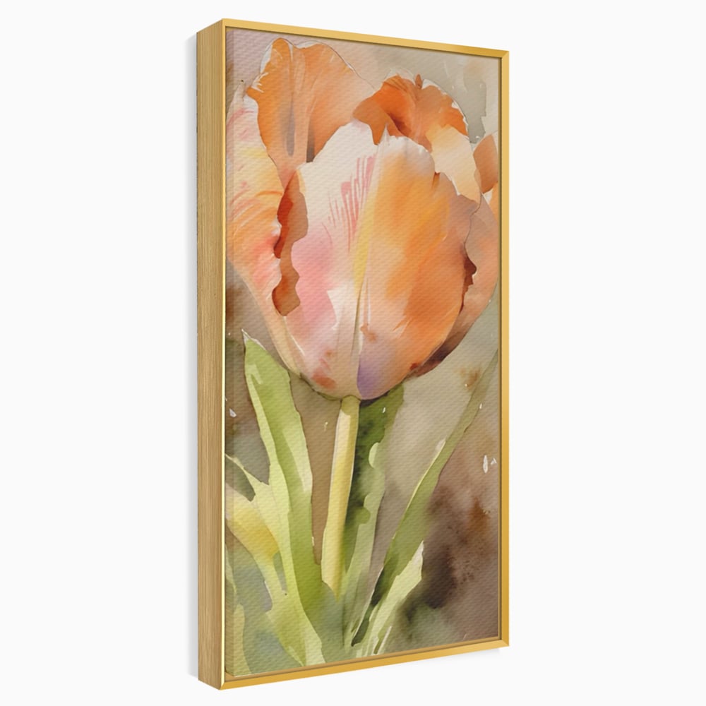 Tablou Canvas Premium LuxCanva® A1436, Laleaua Roz , Decorativ, Pictura, Floare, Planta, Natura, Dormitor, Culori Vibrante
