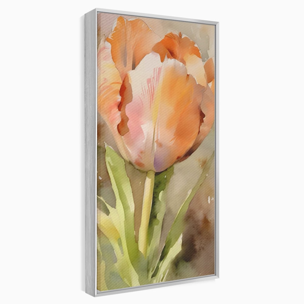 Tablou Canvas Premium LuxCanva® A1436, Laleaua Roz , Decorativ, Pictura, Floare, Planta, Natura, Dormitor, Culori Vibrante