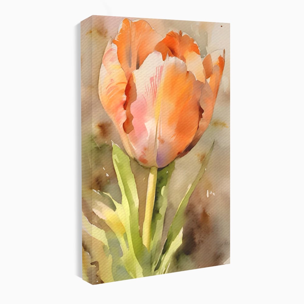 Tablou Canvas Premium LuxCanva® A1436, Laleaua Roz , Decorativ, Pictura, Floare, Planta, Natura, Dormitor, Culori Vibrante