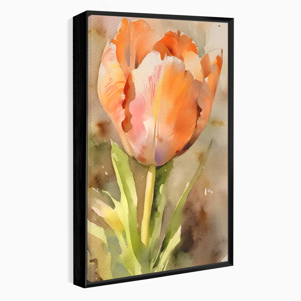 Tablou Canvas Premium LuxCanva® A1436, Laleaua Roz , Decorativ, Pictura, Floare, Planta, Natura, Dormitor, Culori Vibrante