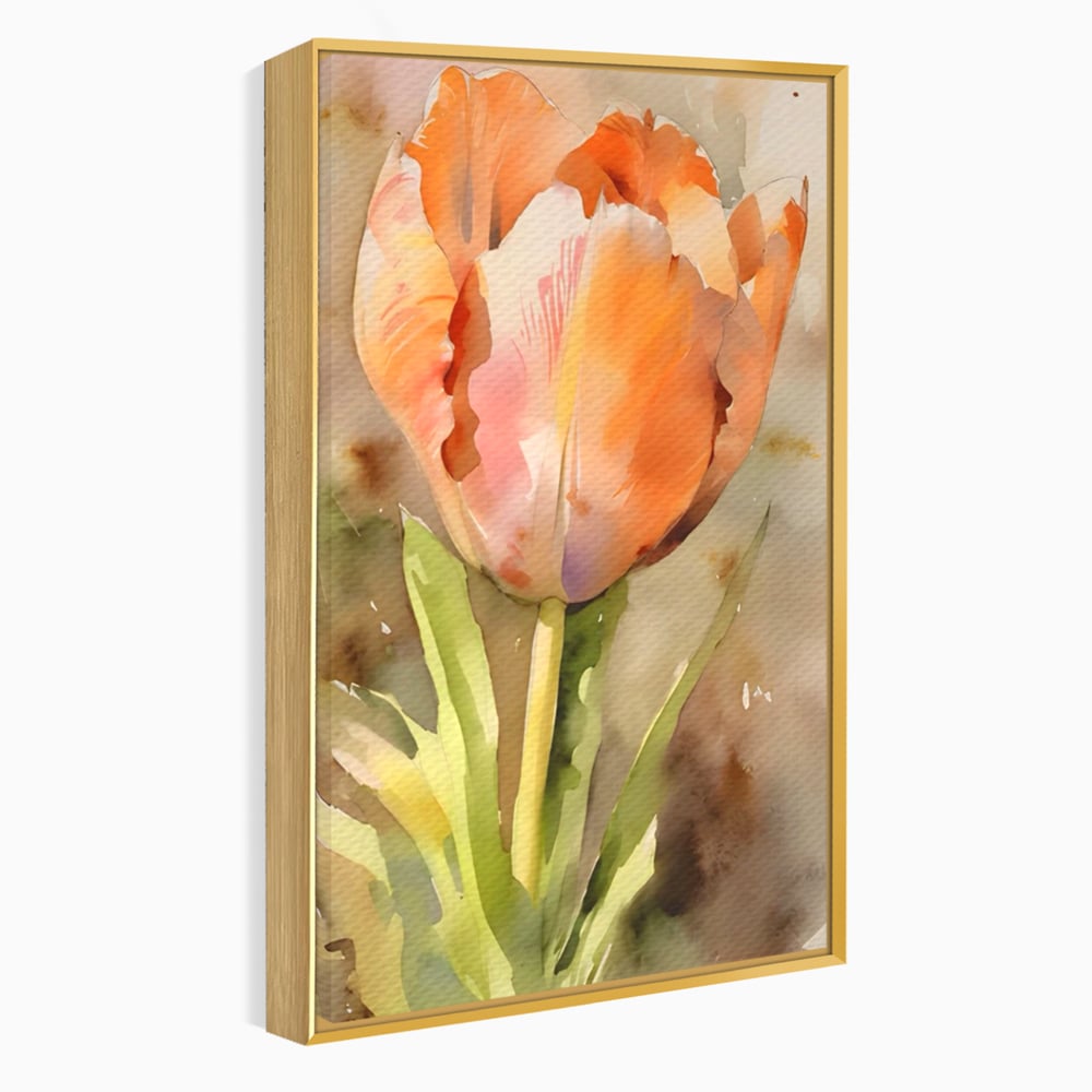 Tablou Canvas Premium LuxCanva® A1436, Laleaua Roz , Decorativ, Pictura, Floare, Planta, Natura, Dormitor, Culori Vibrante