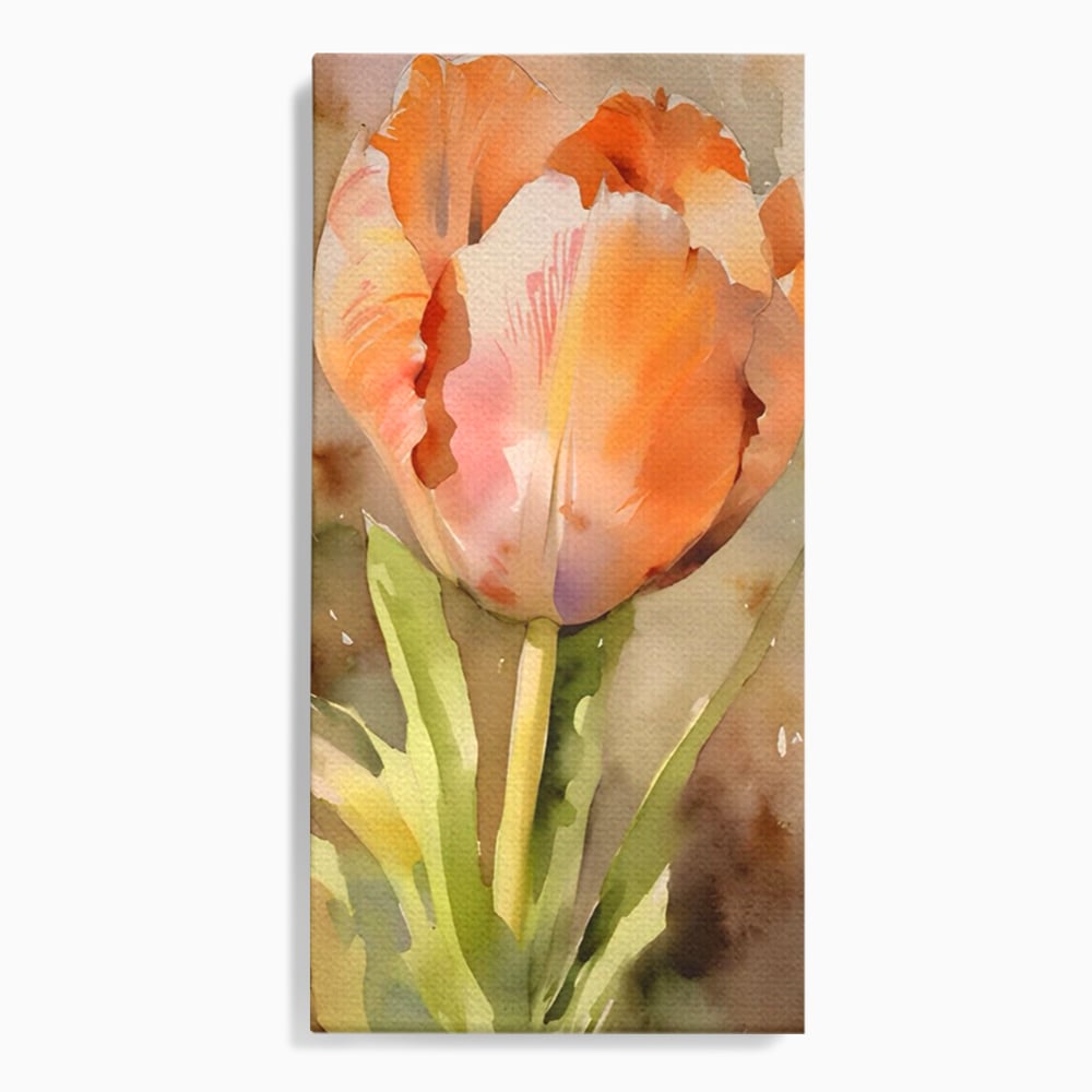 Tablou Canvas Premium LuxCanva® A1436, Laleaua Roz , Decorativ, Pictura, Floare, Planta, Natura, Dormitor, Culori Vibrante
