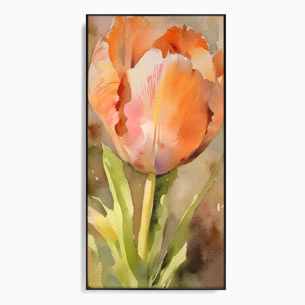 Tablou Canvas Premium LuxCanva® A1436, Laleaua Roz , Decorativ, Pictura, Floare, Planta, Natura, Dormitor, Culori Vibrante