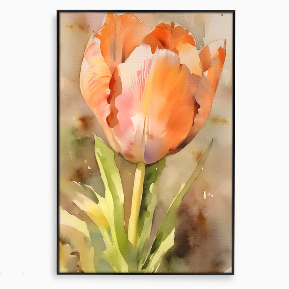 Tablou Canvas Premium LuxCanva® A1436, Laleaua Roz , Decorativ, Pictura, Floare, Planta, Natura, Dormitor, Culori Vibrante