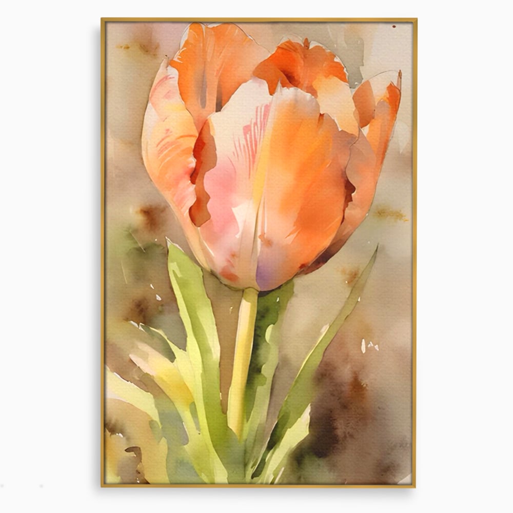 Tablou Canvas Premium LuxCanva® A1436, Laleaua Roz , Decorativ, Pictura, Floare, Planta, Natura, Dormitor, Culori Vibrante