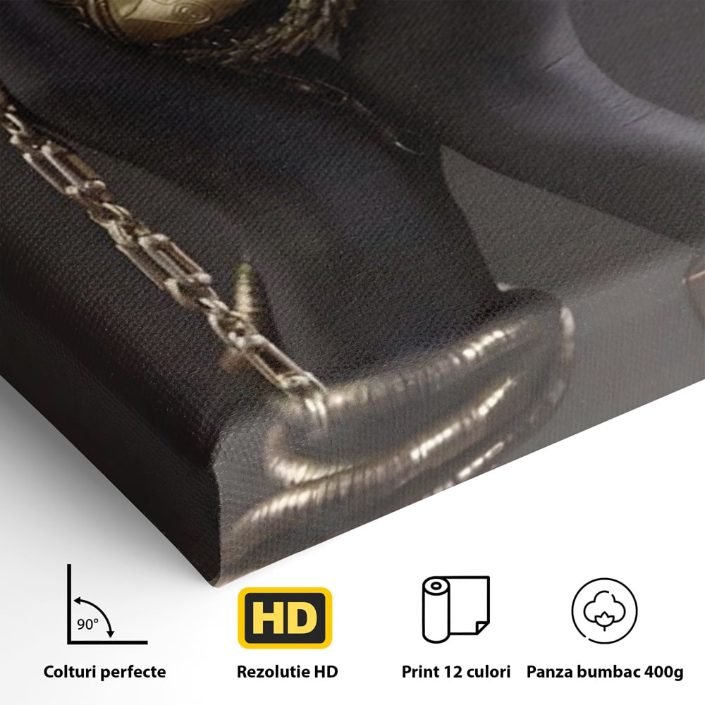 Tablou Canvas Premium LuxCanva® A1440, Maini Aurii , Decorativ, Bijuterii, Palme, Room, Culori Vibrante