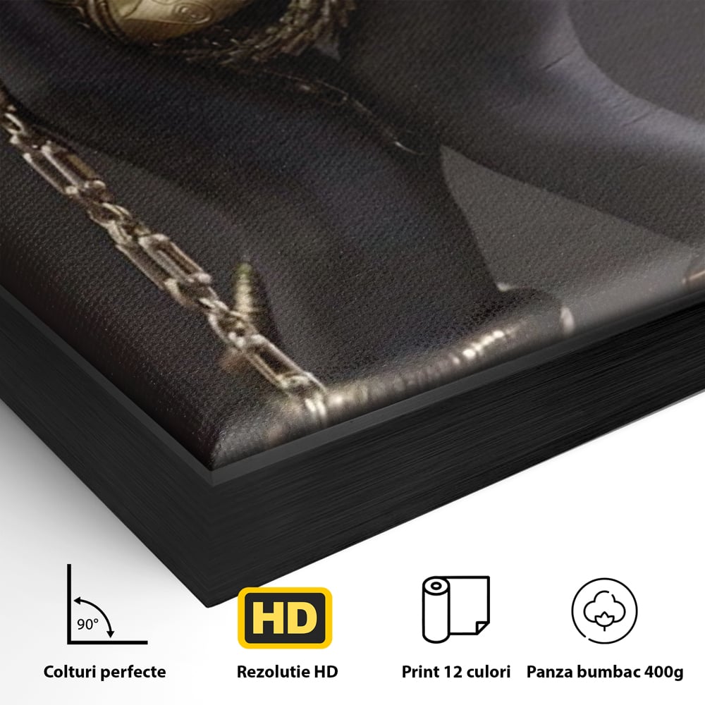 Tablou Canvas Premium LuxCanva® A1440, Maini Aurii , Decorativ, Bijuterii, Palme, Room, Culori Vibrante