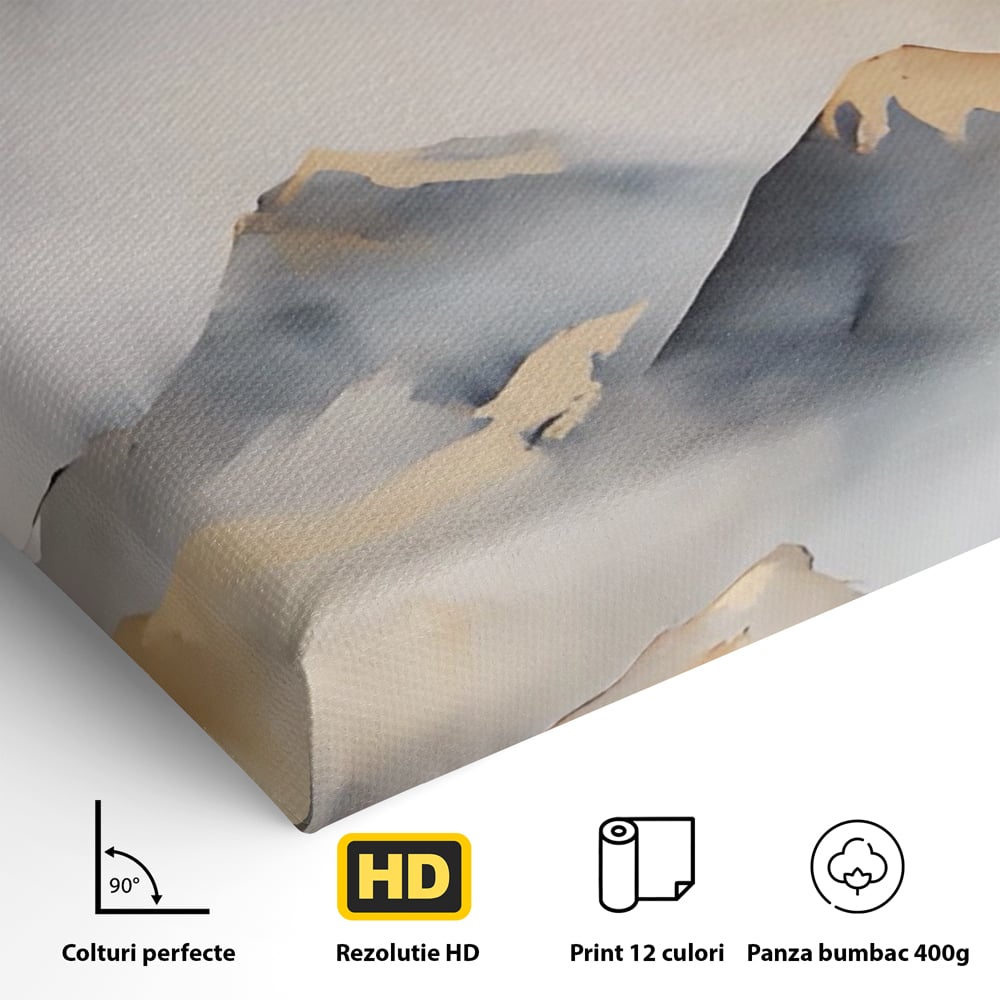 Tablou Canvas Premium LuxCanva® A1446, Munti Aurii ,  Room, Decorativ, Crestele Muntilor, Natura, Peisaj, Living, Culori Vibrante