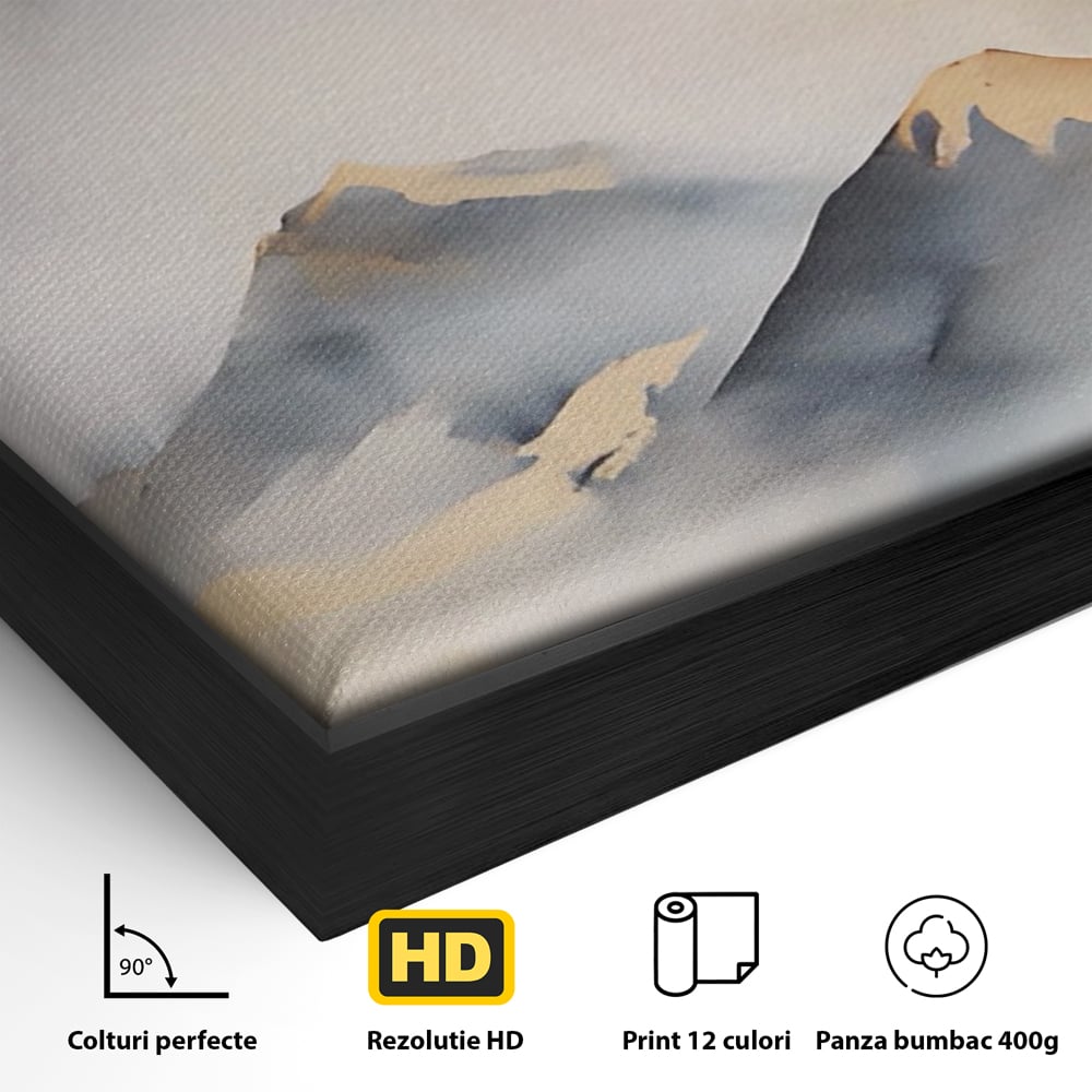 Tablou Canvas Premium LuxCanva® A1446, Munti Aurii ,  Room, Decorativ, Crestele Muntilor, Natura, Peisaj, Living, Culori Vibrante