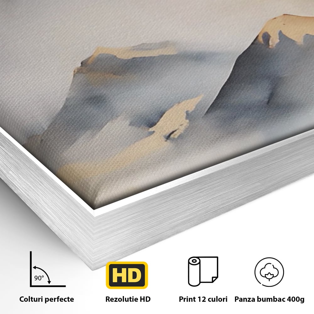 Tablou Canvas Premium LuxCanva® A1446, Munti Aurii ,  Room, Decorativ, Crestele Muntilor, Natura, Peisaj, Living, Culori Vibrante