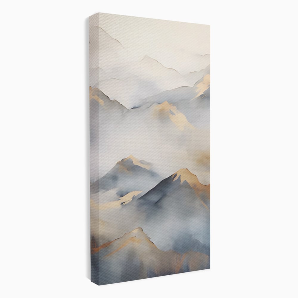 Tablou Canvas Premium LuxCanva® A1446, Munti Aurii ,  Room, Decorativ, Crestele Muntilor, Natura, Peisaj, Living, Culori Vibrante