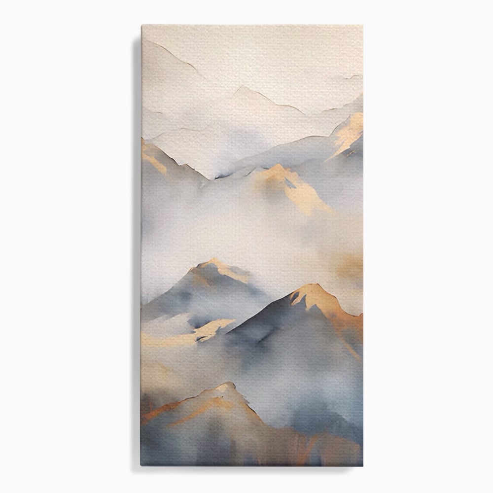 Tablou Canvas Premium LuxCanva® A1446, Munti Aurii ,  Room, Decorativ, Crestele Muntilor, Natura, Peisaj, Living, Culori Vibrante