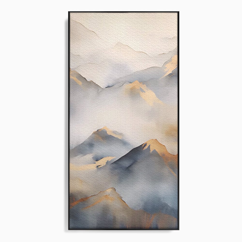 Tablou Canvas Premium LuxCanva® A1446, Munti Aurii ,  Room, Decorativ, Crestele Muntilor, Natura, Peisaj, Living, Culori Vibrante