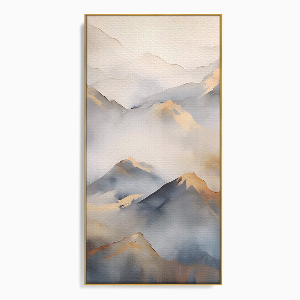 Tablou Canvas Premium LuxCanva® A1446, Munti Aurii ,  Room, Decorativ, Crestele Muntilor, Natura, Peisaj, Living, Culori Vibrante